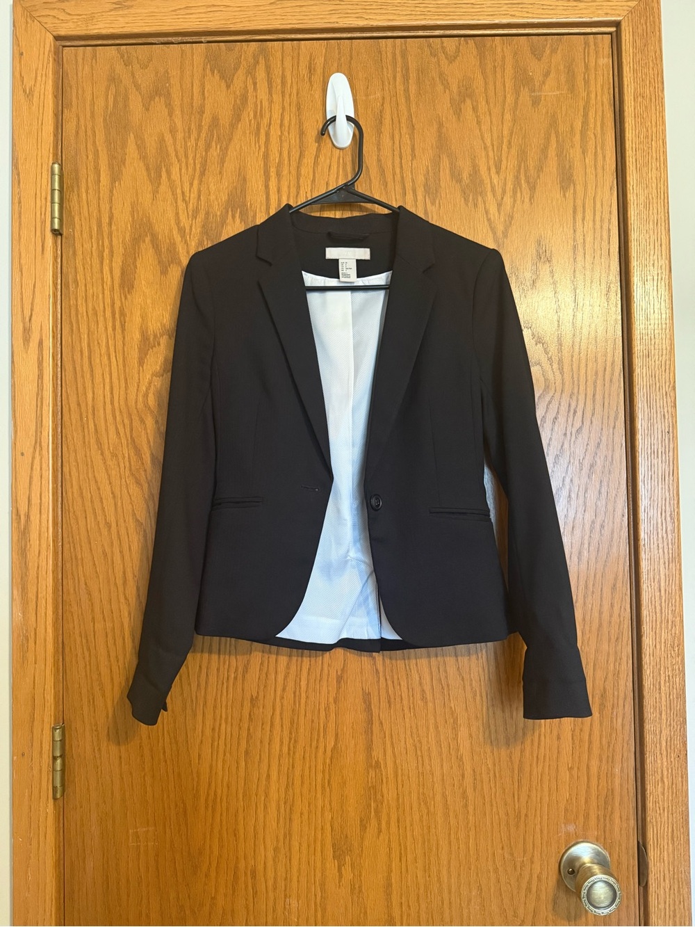 H&M Women's Black Single-Button Blazer